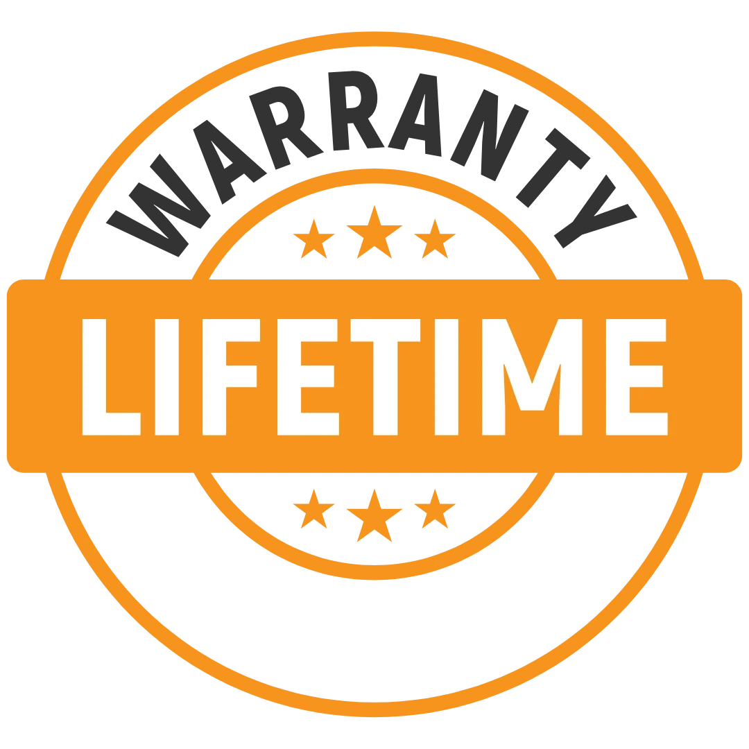 Premier Edge Warranty Badge white font