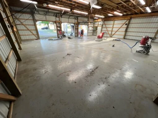 concrete coating after