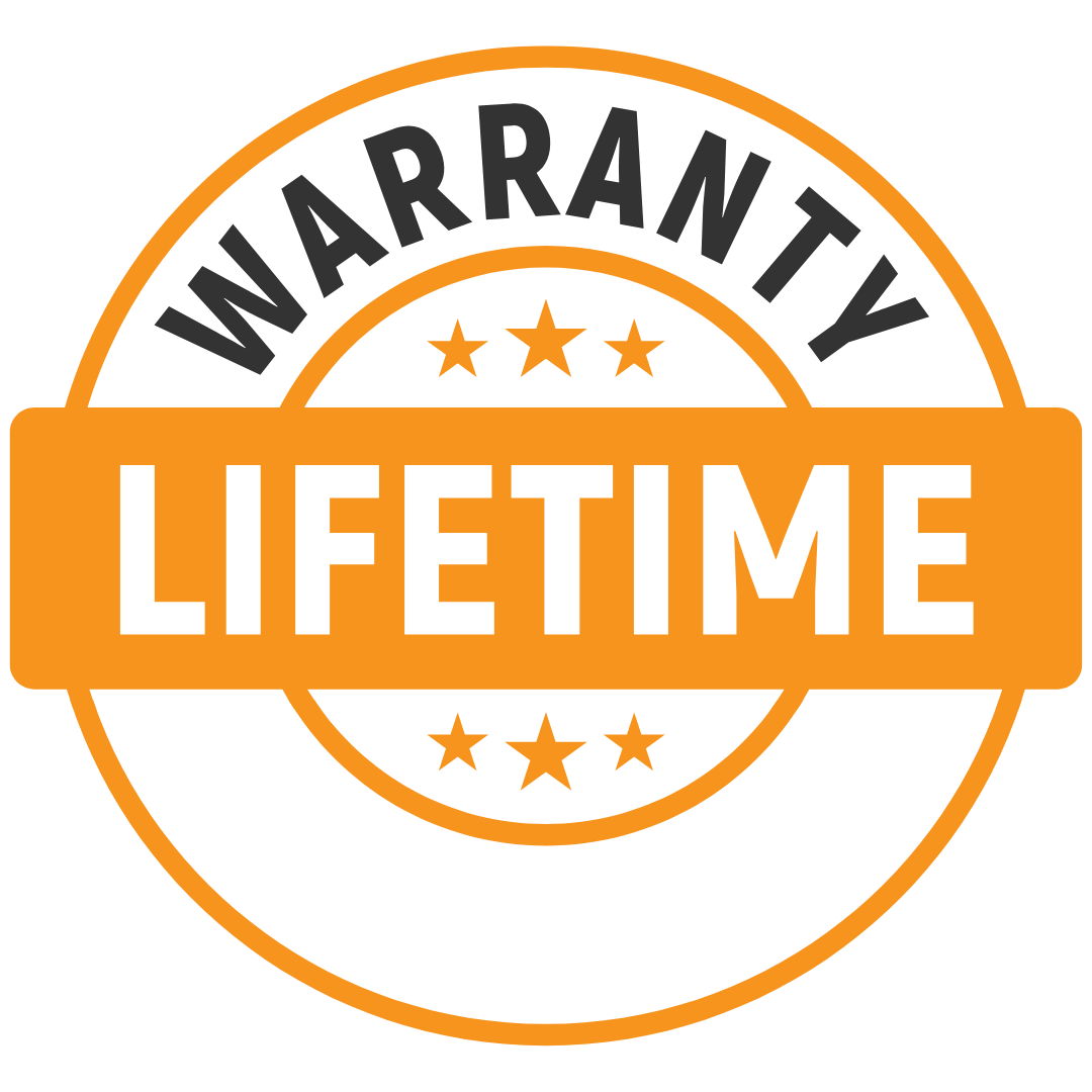 Premier Edge Warranty Badge white font