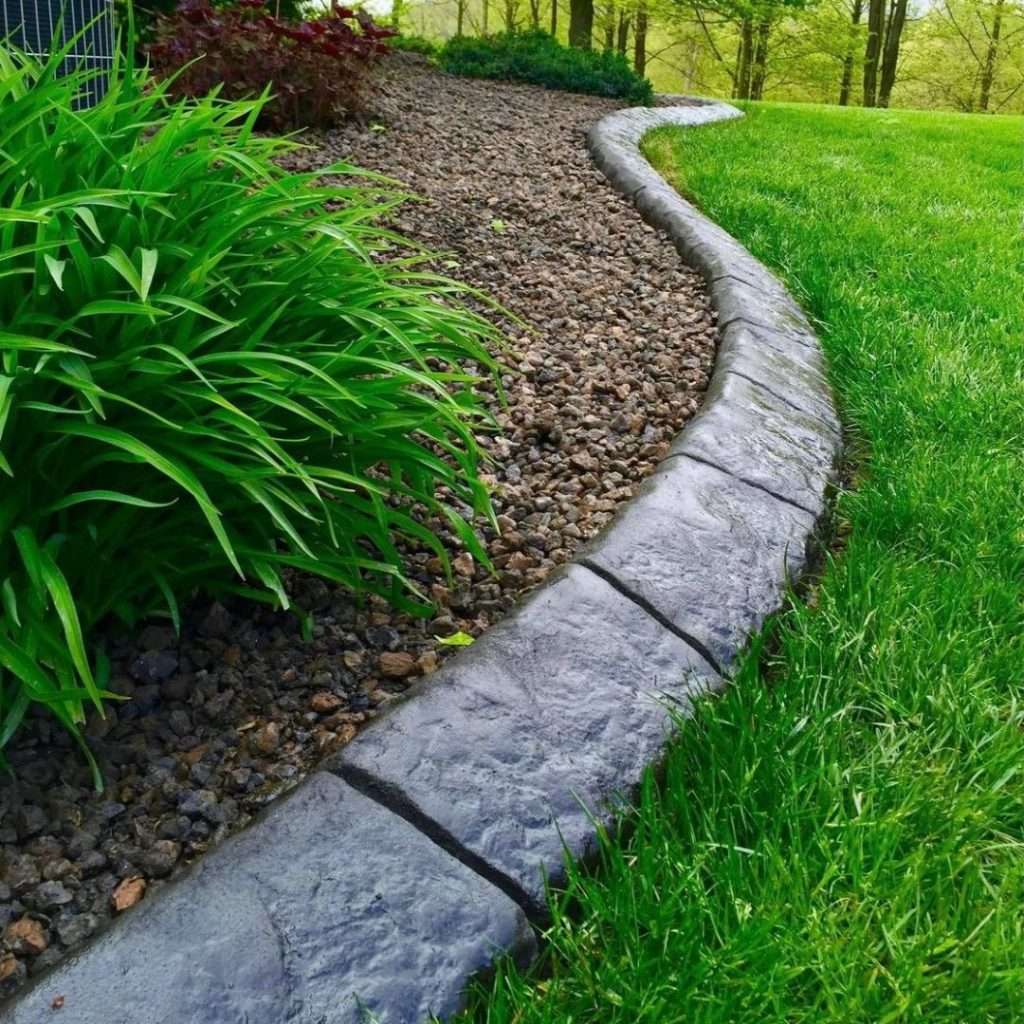 concrete curbing and edging, landscape edging, landscape curbing