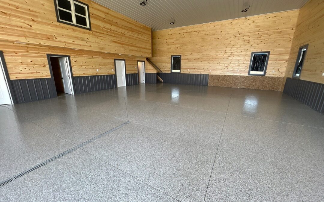 Pole Barn Flooring Transformed into Dream Space with Premier Edge in Coopersville, MI 