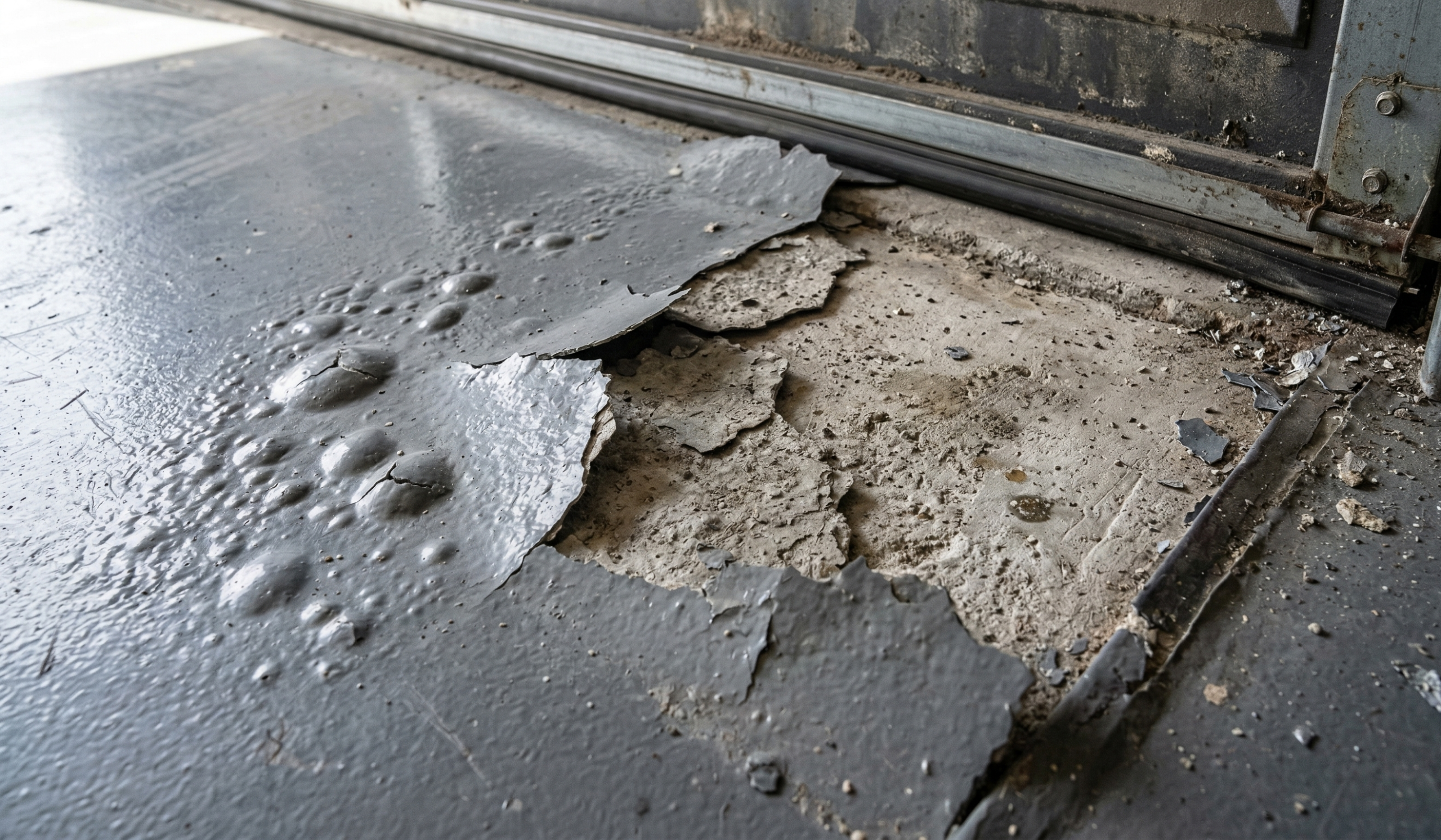 peeling epoxy floor