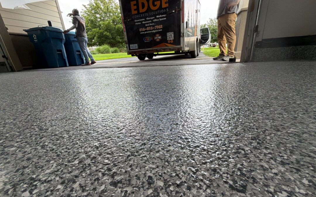 Project Highlight: Turning a Plain Grand Rapids Slab Into a Clean, Durable Flake Floor